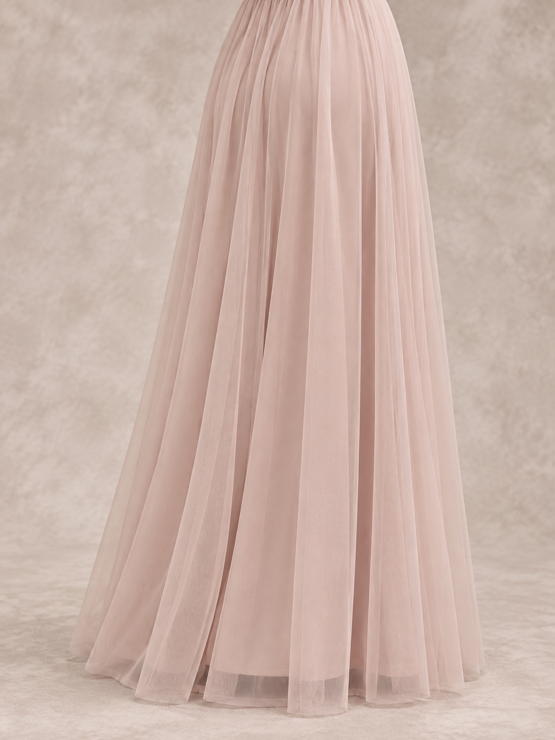 Serelle Champagne maternity dress — skirt and hem detail
