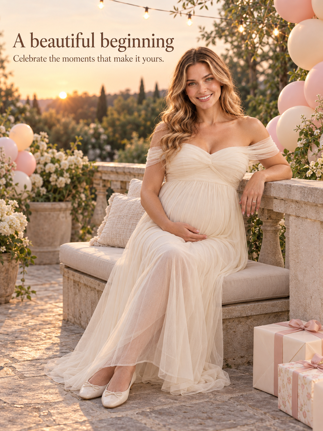 Orielle Off White maternity dress — babyshowerdress brand story