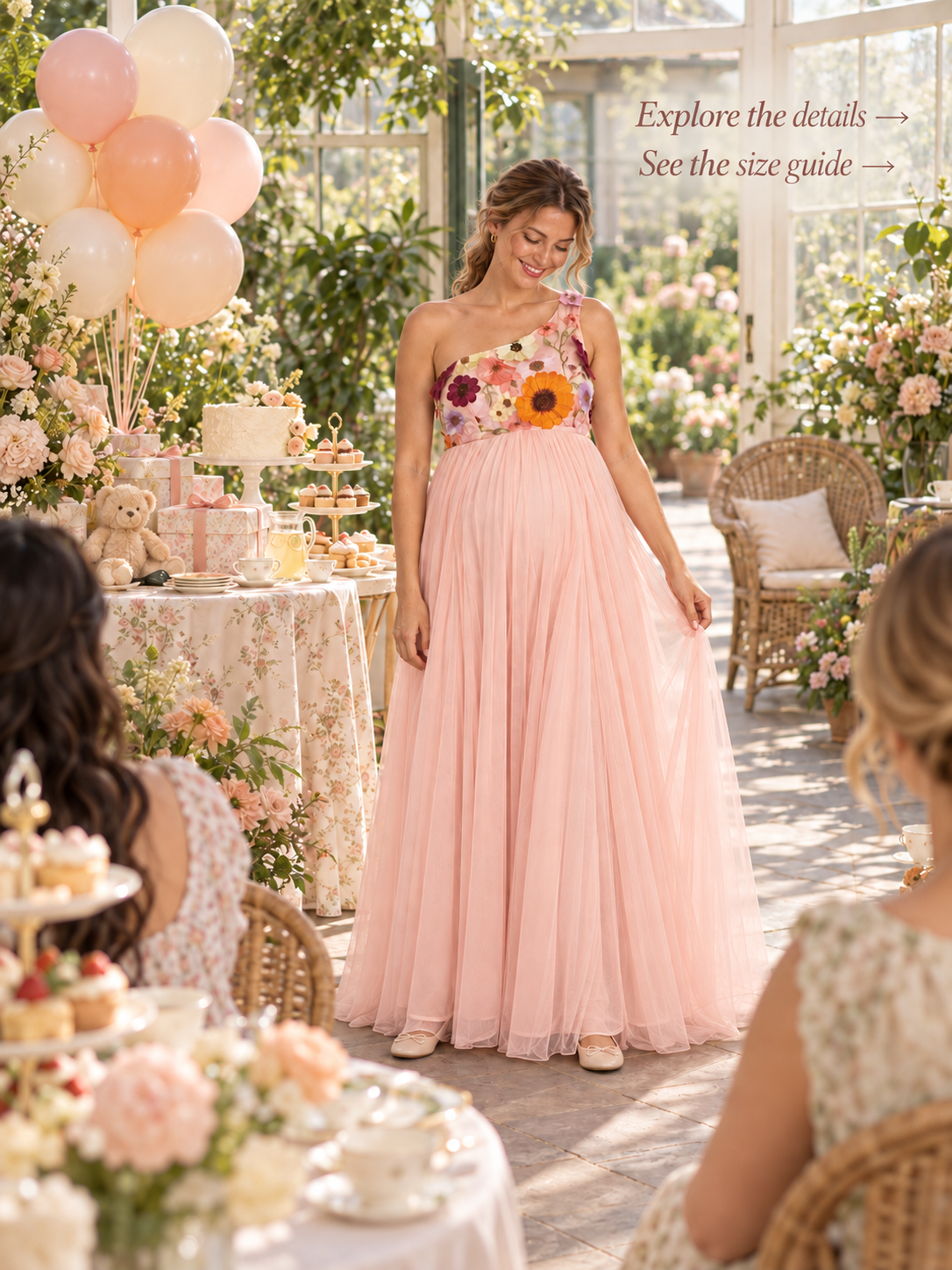 Florielle Pink maternity dress — choosing your dress