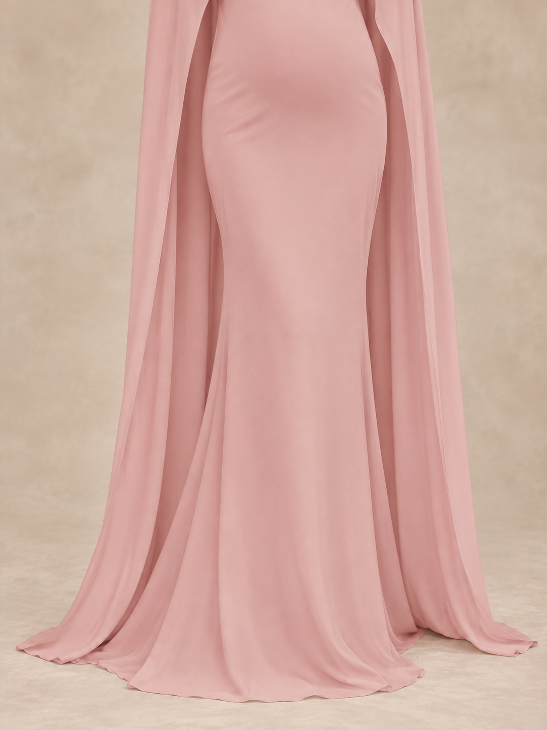 Liora Pink maternity dress — skirt and hem detail