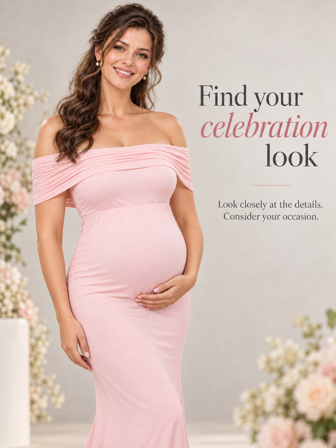 Aveline Pink maternity dress — choosing your dress