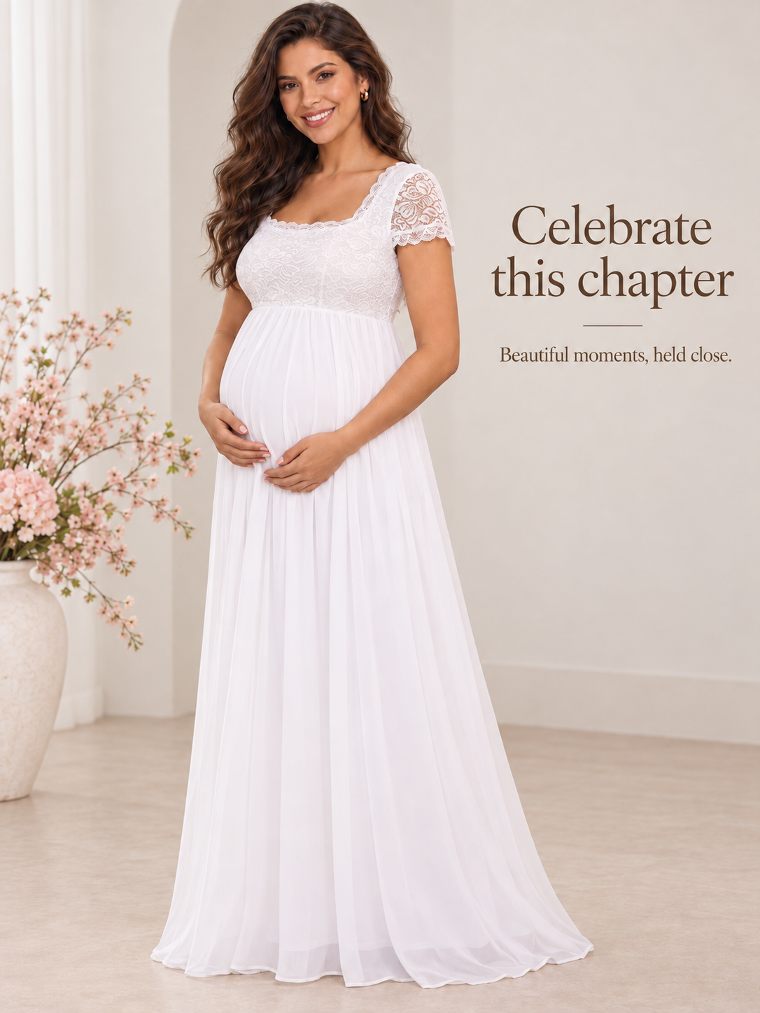 Celia White maternity dress — BabyShowerDress brand story