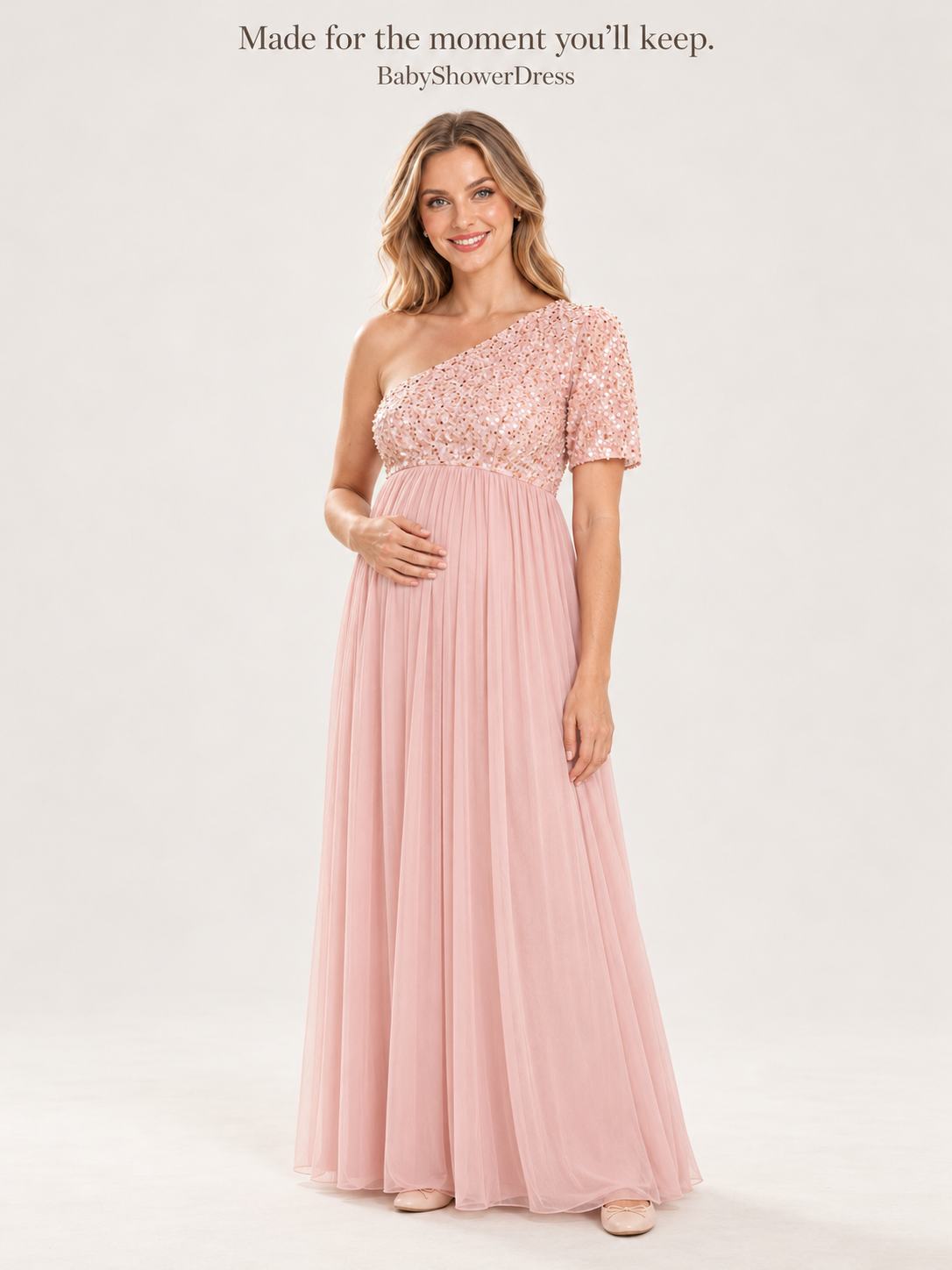 Rosalie Pink maternity dress — BabyShowerDress brand story