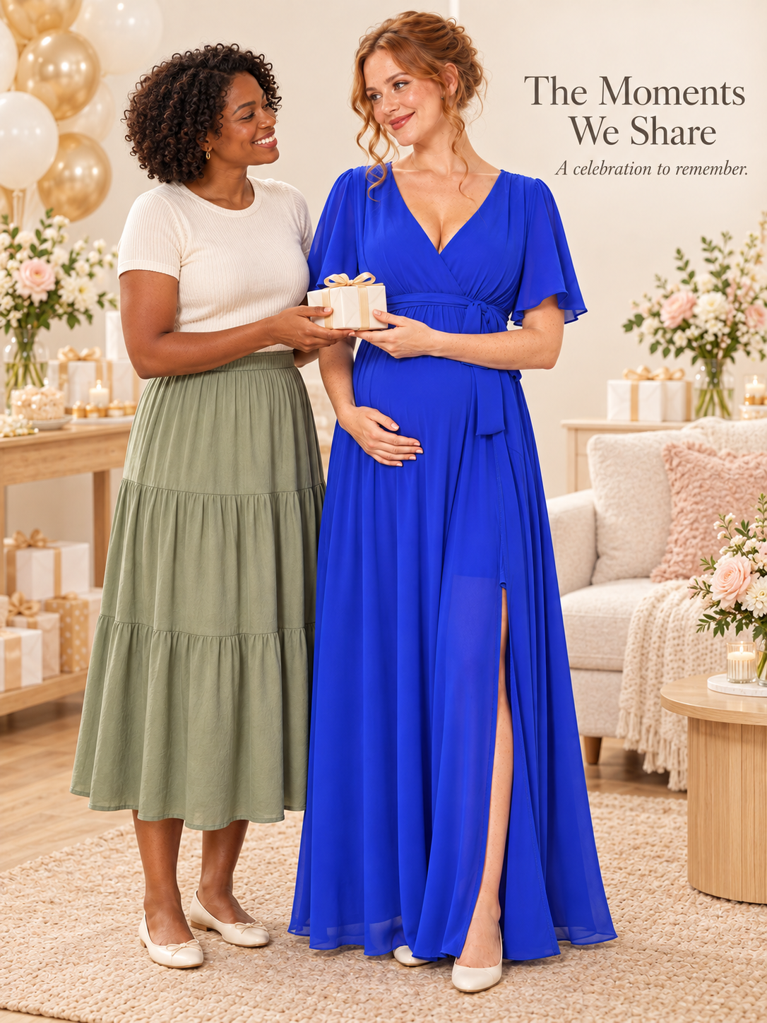 Marielle Blue maternity dress — keepsake story