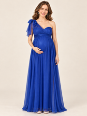 Estelle Royal Blue maternity dress — front view